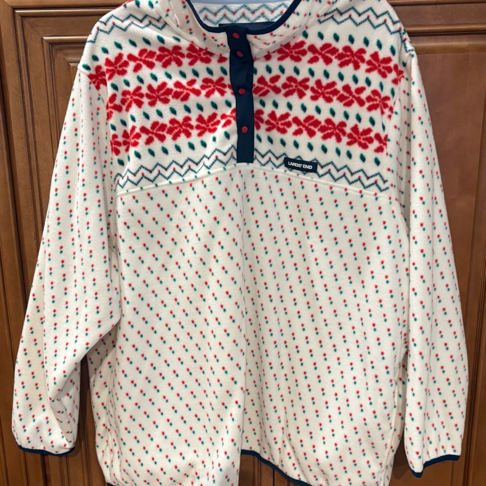 Lands' End Fleece Pullover Size 3X NWOT
